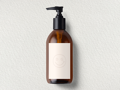 Smiley Logo Design - Hand Soap Bottle bottle design bottle label bottle mockup branding clean design dailyui design designer label design label packaging labels logo mockup mockups product design products smiley ui user interface ux