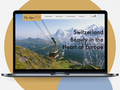 Switzerland Travel & Vacation Website dailyui design designer desktop destination destinations europe swiss switzerland travel travel app travel website traveler ui user experience ux wanderlust webdesigner website website design