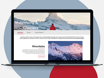 Switzerland Travel & Vacation Website app design branding dailyui design designer destination mountains swiss switzerland travel traveler traveling ui user experience user interface ux wanderlust web app website website design