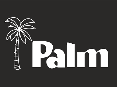 Palm design font font design font family fonts graphic design illustrator logo logo design logodesign logomark logos logotype palm tree palm trees typefont vector wordmark