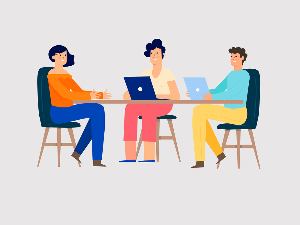 Support Team Illustration by Faraz Ahmed Khan on Dribbble