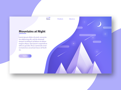 Mountains Website Banner