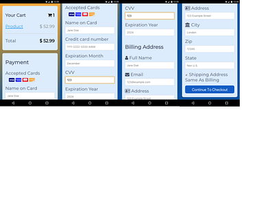 Credit Card Checkout Form design ui ux web