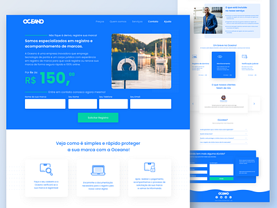 Oceano design interface landingpage mobile product design redesign ui ui ux uidesign ux webdesign website