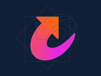 Letter U / Arrow - Logo Grid