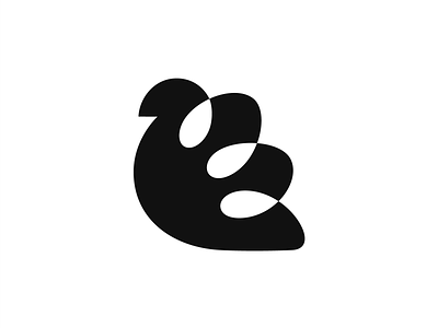 Dove + Letter E brand identity logo logo inspiration mark minimalist logo simple logo symbol