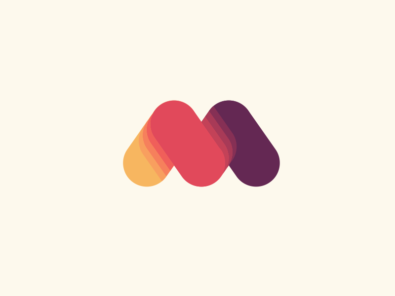 Motion martsvaladze anano symbol logo mark lettermark m favorite love motion