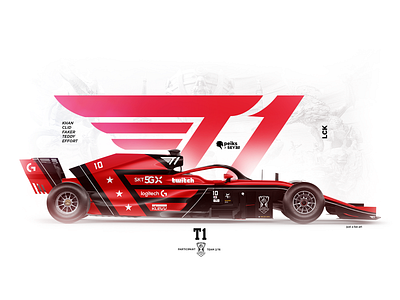 SKT T1 - F1 WORLDS LOL 2019 brand design f1 formula motorsport