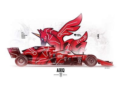 AHQ eSport - F1 WORLDS LOL 2019 automotive brand branding design f1 formula livery motorsport