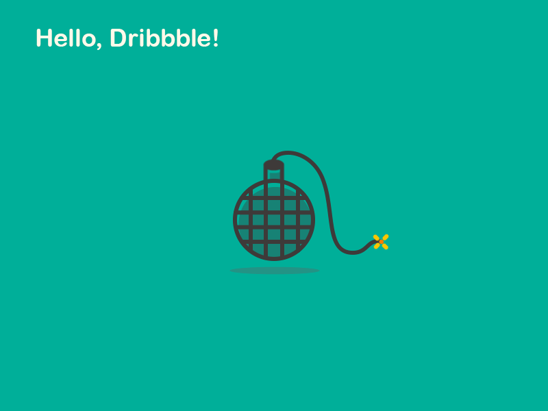 Hello,Dribble! ae dribbble first hello invite