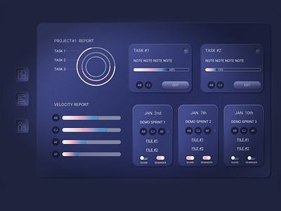 Project Management Interface Design