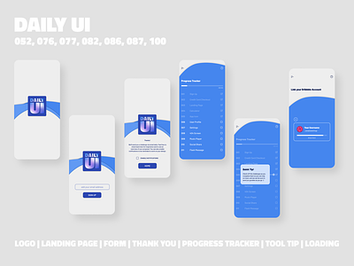 Daily UI App Design // Multiple Challenge Days