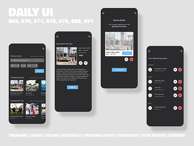 Events App // Daily UI Challenge