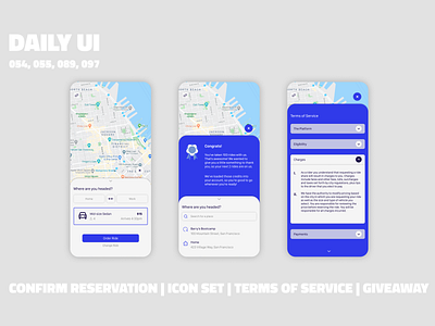 Ride Sharing App // Daily UI Challenge