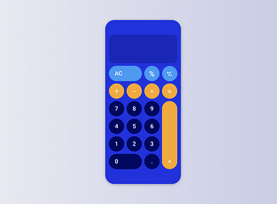 004_Calculator app design calculator color dailyui flat ios minimalist mobile product design ui ux vector webdesign