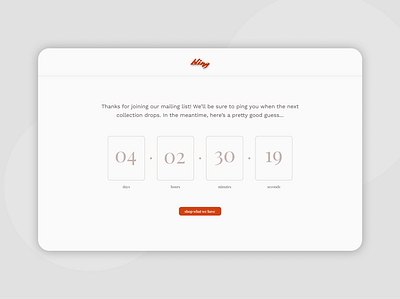 014_Countdown Timer color countdown countdowntimer dailyui desktop ecommerce email confirmation flat form minimalist productdesign shopping timer typography ui ux web