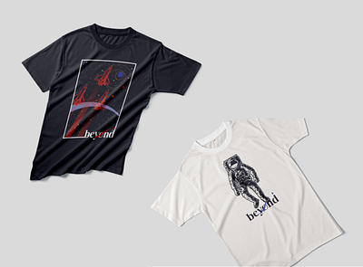 Beyond Planetarium: T-Shirt Design branding design graphic design illustration logo merch merchandise planetarium retro shirt space stars tee tshirt vintage