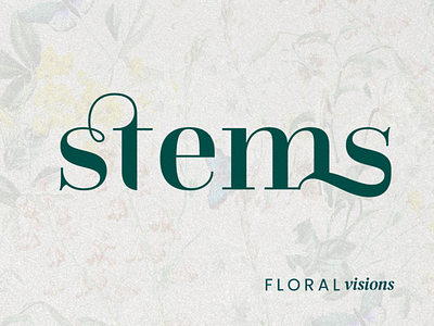 Stems - Floral Visions 2 branding design floral flowers graphic design illustration illustrator logo oregon portland shop vector