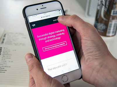 Rye Digital Marketing - Mobile colour mobile pink responsive