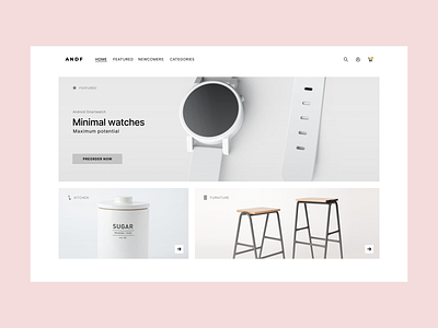 Minimal E-commerce Web Design