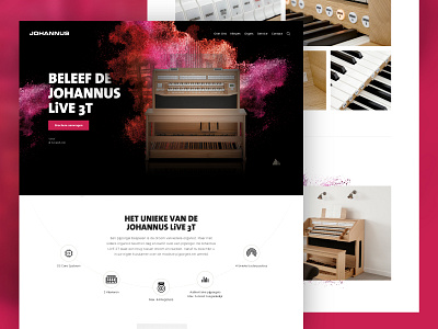 Johannus - Concept '18 adobexd design e commerce grid inspiration interface landingpage minimal minimalism typography ui web website
