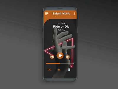 Spalsh music player design