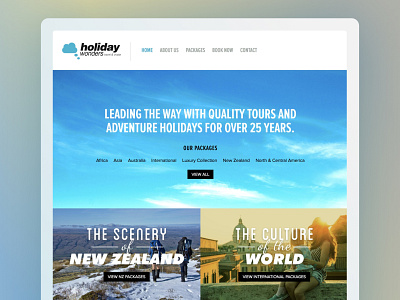 Holiday Wonders Website branding design flat design interface design responsive typography ui ux