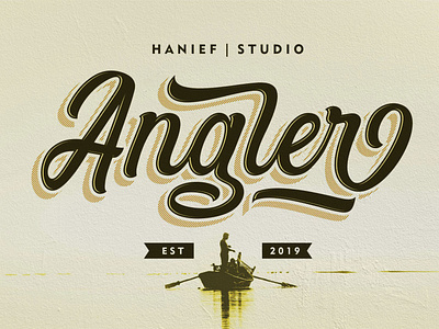 Angler – Modern Script Font