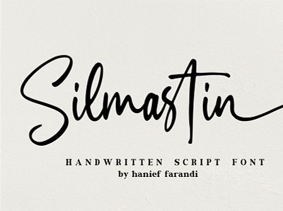Silmastin - Handwritten Script Font brand brush brush fonts calligraphy calligraphy fonts design dry font handwriting handwritten illustration letter lettering logo signature website font