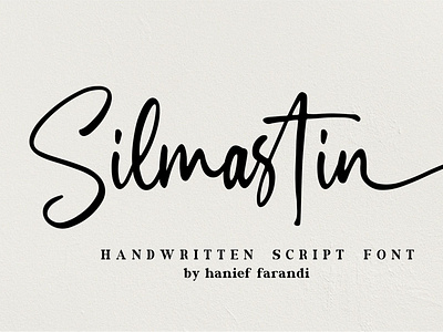 Silmastin - Handwritten Script Font