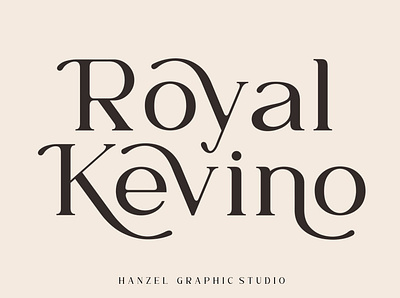 Royal Kevino - Serif Font brand design illustration logo serif ui website font