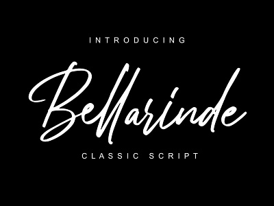 Bellarinde / Script Font