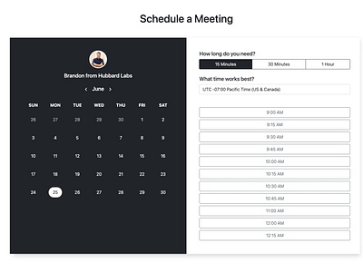 Schedule a Meeting bootstrap fontawesome