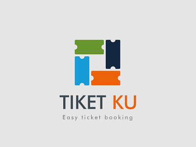 Tiketku ticket booking app branding design logo minimal travel typography
