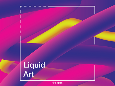 Liquid Art illustration minimal vector