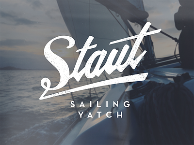 Staut identity lettering logo sailing staut typo yatch