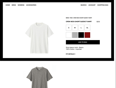 Retail Product Details product page ui ui design usability ux ux design web design