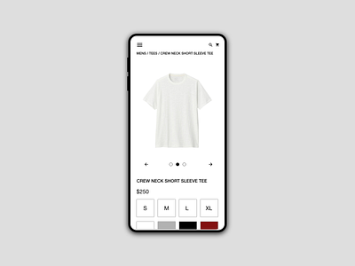 Retail Concept, Product Details Page