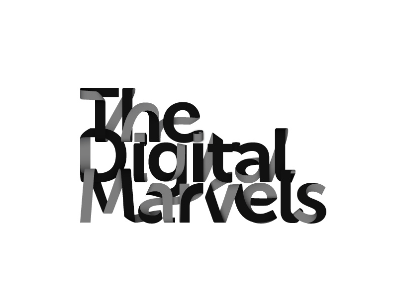 TDM Logo branding identity lettering logo stripes the digital marvels