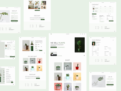 "Plants" E-commerce Website brand brand design branding branding and identity branding design ecommerce store ui ui design user interface design ux ui uxdesign web design webdesigner website website design