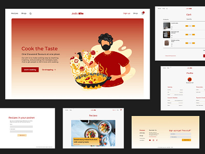 Website for Jedis Bite brand design ecommerce graphic design landing page user experience user interface design ux ui web design webdesigner website