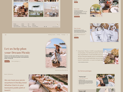 Plan your Dream Picnic - Picnic n' Chill brand design design landing page luxury picnic picnic planner picnic website uiuxdesign user experience user interface user interface design web design webdesigner website