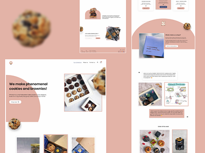 Whiskdom - Phenomenal cookies and brownies! bakery website brand design branding cookies landing page uiuxdesign user experience user interface design web design web interface webdesigner website