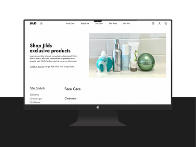 Skincare E-commerce Website - Jild Wellness