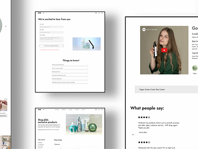 Skincare Ecommerce - Jild Wellness brand design branding clean design graphic design landing page layout minimal redesign shop skin care typography ui user experience user interface design web design webdesigner website website design white space