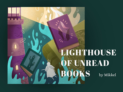 Lighthouse of unread bokks