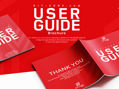 User Guide Brochure for GIT-ZONE.com E-Commerce Website branding design graphic graphic design illustration logo photoshop typography