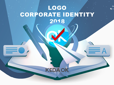 Keda Ok Logo Idea Learn Education Application app branding design graphic graphic design icon illustration logo ui ux