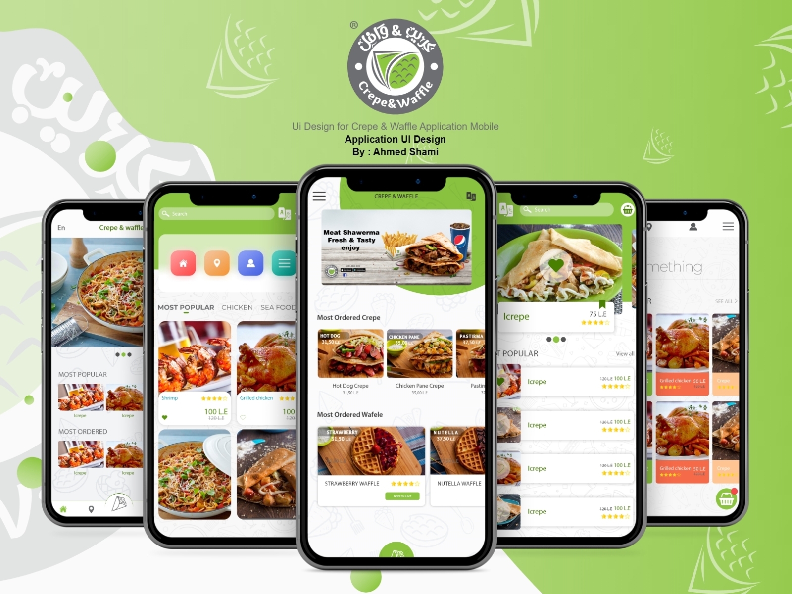 Ui Design for Crepe & Waffle Res. Application Mobile by Ahmed Shami on ...