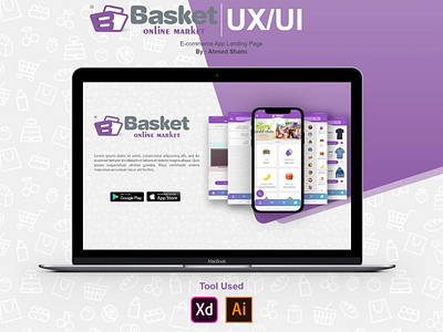 Basket E-commerce App Landing Page UX/UI